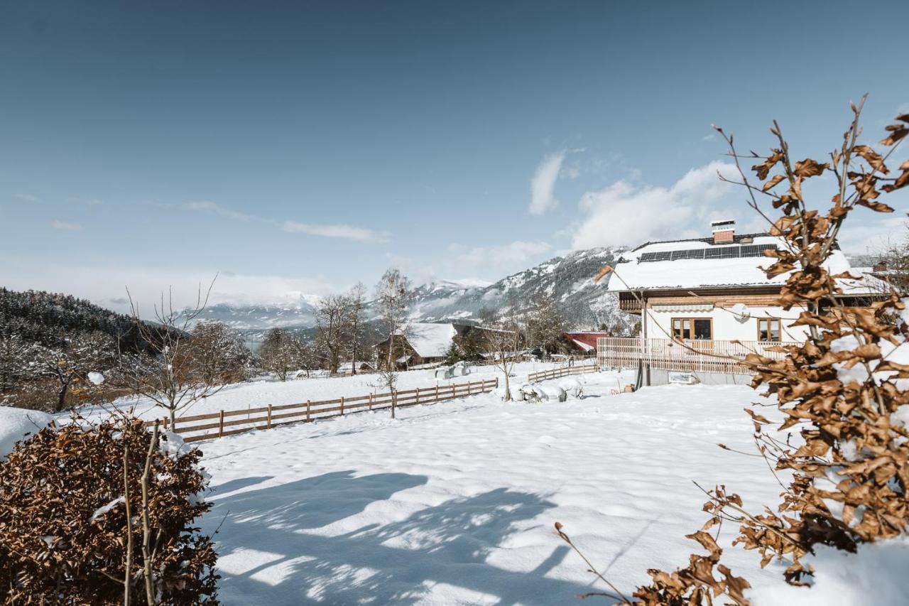 Mirnockahoi - Familienfreundliches Ferienhaus Fuer 4 Erwachsene, Maritimes Bergerlebnis, Panoramablick Von Terrasse Und Balkon, Carinthia, Millstaettersee Ferndorf Exterior foto